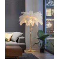 Feahter Modern LED Floor Lamp Stylish And Functional 